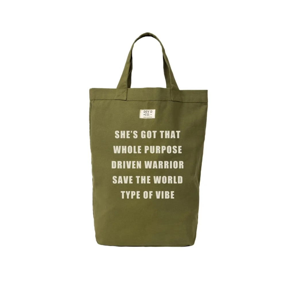 NWT She's Got That....Olive Tote Bag